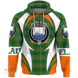 Irish House of O CAHILL Coat of Arms Family Crest Ireland Hoodie Irish National Tartan Action Style
