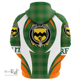 Irish House of MORRIS Coat of Arms Family Crest Ireland Hoodie Irish National Tartan Action Style