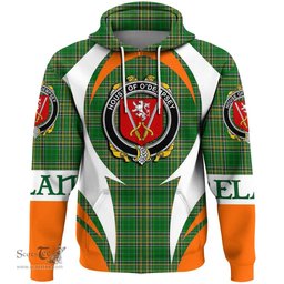 Irish House of O DEMPSEY Coat of Arms Family Crest Ireland Hoodie Irish National Tartan Action Style