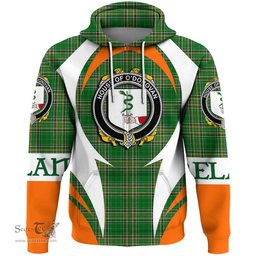 Irish House of O DONOVAN Coat of Arms Family Crest Ireland Hoodie Irish National Tartan Action Style