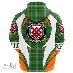 Irish House of BLAKE Coat of Arms Family Crest Ireland Hoodie Irish National Tartan Action Style