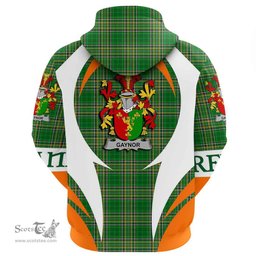 Irish Gaynor or McGaynor Coat of Arms Family Crest Ireland Hoodie Irish National Tartan Action Style
