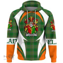 Irish Gaynor or McGaynor Coat of Arms Family Crest Ireland Hoodie Irish National Tartan Action Style