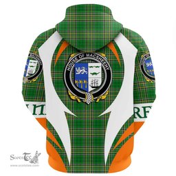 Irish House of MACSHEEHY Coat of Arms Family Crest Ireland Hoodie Irish National Tartan Action Style