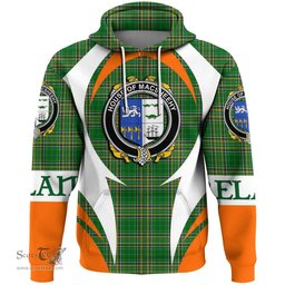 Irish House of MACSHEEHY Coat of Arms Family Crest Ireland Hoodie Irish National Tartan Action Style