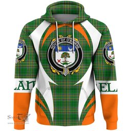 Irish House of O BEIRNE Coat of Arms Family Crest Ireland Hoodie Irish National Tartan Action Style