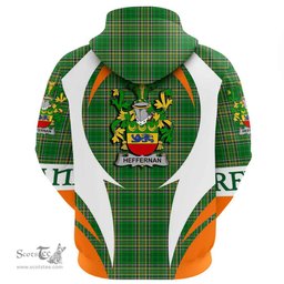 Irish Heffernan or O Heffernan Coat of Arms Family Crest Ireland Hoodie Irish National Tartan Action Style