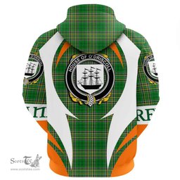 Irish House of O DRISCOLL Coat of Arms Family Crest Ireland Hoodie Irish National Tartan Action Style