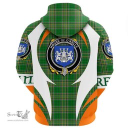 Irish House of O KELLY Coat of Arms Family Crest Ireland Hoodie Irish National Tartan Action Style