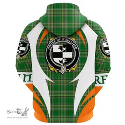 Irish House of O SULLIVAN (Beare) Coat of Arms Family Crest Ireland Hoodie Irish National Tartan Action Style