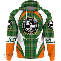 Irish House of O SULLIVAN (Beare) Coat of Arms Family Crest Ireland Hoodie Irish National Tartan Action Style