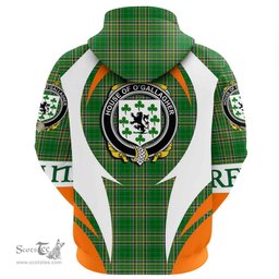 Irish House of O GALLAGHER Coat of Arms Family Crest Ireland Hoodie Irish National Tartan Action Style