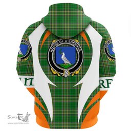 Irish House of O SHEEHAN Coat of Arms Family Crest Ireland Hoodie Irish National Tartan Action Style