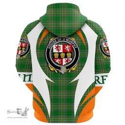 Irish House of O MURPHY (Muskerry) Coat of Arms Family Crest Ireland Hoodie Irish National Tartan Action Style