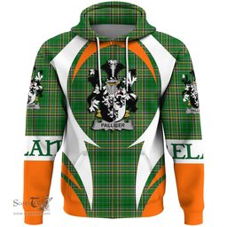 Irish Palliser Coat of Arms Family Crest Ireland Hoodie Irish National Tartan Action Style