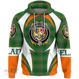 Irish House of O MAHONY Coat of Arms Family Crest Ireland Hoodie Irish National Tartan Action Style
