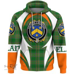 Irish House of O MONOHAN Coat of Arms Family Crest Ireland Hoodie Irish National Tartan Action Style