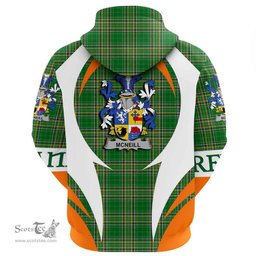 Irish Neill or McNeill Coat of Arms Family Crest Ireland Hoodie Irish National Tartan Action Style