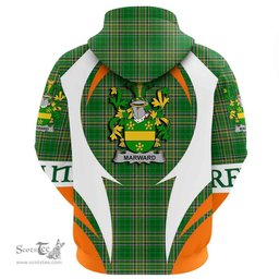 Irish Marward Coat of Arms Family Crest Ireland Hoodie Irish National Tartan Action Style