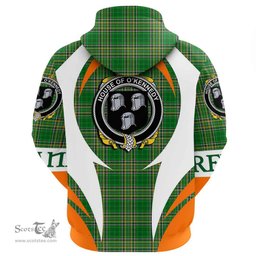 Irish House of O KENNEDY Coat of Arms Family Crest Ireland Hoodie Irish National Tartan Action Style