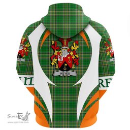 Irish Keyes Coat of Arms Family Crest Ireland Hoodie Irish National Tartan Action Style