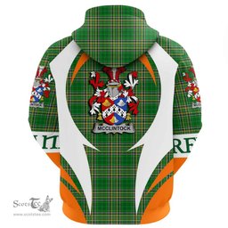 Irish McClintock Coat of Arms Family Crest Ireland Hoodie Irish National Tartan Action Style