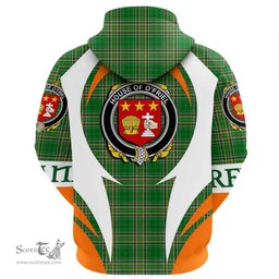 Irish House of O FRIEL Coat of Arms Family Crest Ireland Hoodie Irish National Tartan Action Style