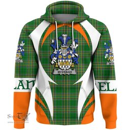 Irish McVeagh or McFingah Coat of Arms Family Crest Ireland Hoodie Irish National Tartan Action Style