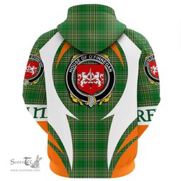 Irish House of O FINNEGAN Coat of Arms Family Crest Ireland Hoodie Irish National Tartan Action Style