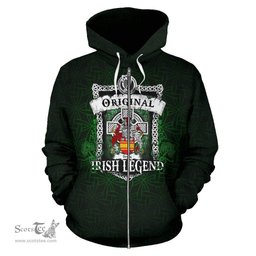 Irish Berry Coat of Arms Family Crest Ireland Hoodie Original Irish Legend Hoodie