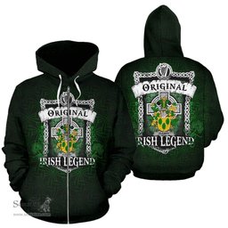 Irish Cleary or O'Clery Coat of Arms Family Crest Ireland Hoodie Original Irish Legend Hoodie
