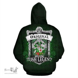 Irish Conroy or O'Conry Coat of Arms Family Crest Ireland Hoodie Original Irish Legend Hoodie