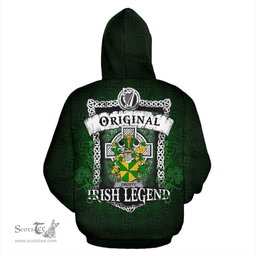 Irish Crotty or O'Crotty Coat of Arms Family Crest Ireland Hoodie Original Irish Legend Hoodie