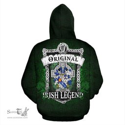 Irish Coyne or O'Coyne Coat of Arms Family Crest Ireland Hoodie Original Irish Legend Hoodie