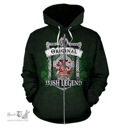 Irish Caulfield or Gaffney Coat of Arms Family Crest Ireland Hoodie Original Irish Legend Hoodie