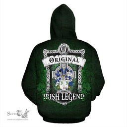 Irish Dea or O'Dea Coat of Arms Family Crest Ireland Hoodie Original Irish Legend Hoodie