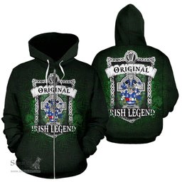 Irish Keane or O'Cahan Coat of Arms Family Crest Ireland Hoodie Original Irish Legend Hoodie