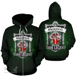 Irish Gibney or O'Gibney Coat of Arms Family Crest Ireland Hoodie Original Irish Legend Hoodie