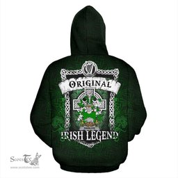 Irish Hanlon or O'Hanlon Coat of Arms Family Crest Ireland Hoodie Original Irish Legend Hoodie