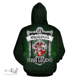 Irish Henn Coat of Arms Family Crest Ireland Hoodie Original Irish Legend Hoodie