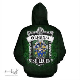 Irish Hilliard Coat of Arms Family Crest Ireland Hoodie Original Irish Legend Hoodie