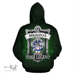 Irish Miller Coat of Arms Family Crest Ireland Hoodie Original Irish Legend Hoodie