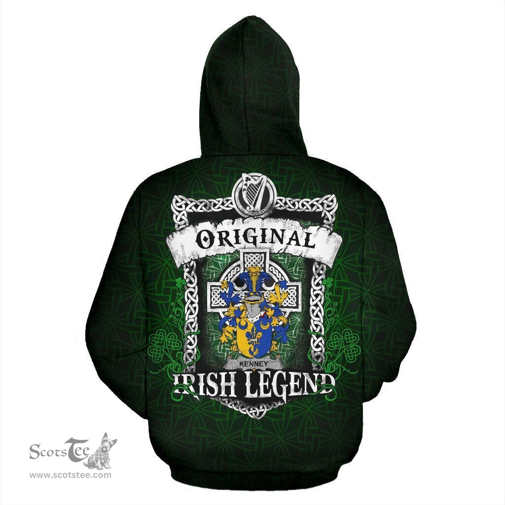 Irish Kenney or O'Kenny Coat of Arms Family Crest Ireland Hoodie Original Irish Legend Hoodie