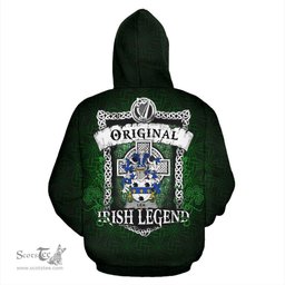 Irish Lea or McLea Coat of Arms Family Crest Ireland Hoodie Original Irish Legend Hoodie