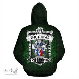 Irish Legg or Legge Coat of Arms Family Crest Ireland Hoodie Original Irish Legend Hoodie