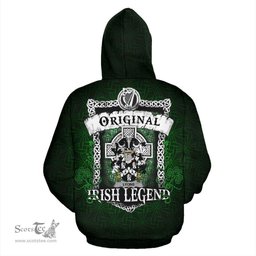 Irish Lyons or Lyne Coat of Arms Family Crest Ireland Hoodie Original Irish Legend Hoodie
