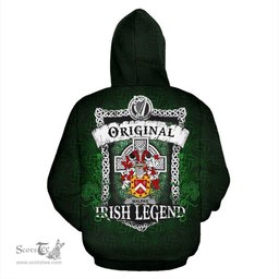 Irish Malpas Coat of Arms Family Crest Ireland Hoodie Original Irish Legend Hoodie
