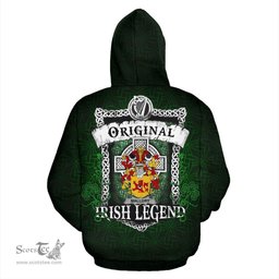 Irish Mallory Coat of Arms Family Crest Ireland Hoodie Original Irish Legend Hoodie
