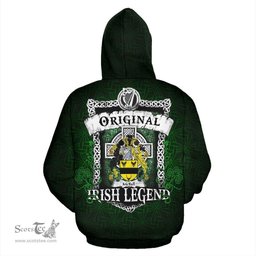 Irish McFall Coat of Arms Family Crest Ireland Hoodie Original Irish Legend Hoodie