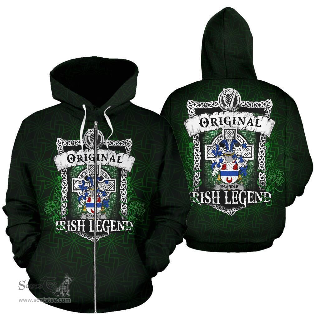 Irish McArdle Coat of Arms Family Crest Ireland Hoodie Original Irish Legend Hoodie